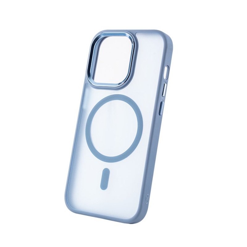 Coque MagSafe Frozen à dos mat et anneau visible – iPhone 17 Pro / 18 Pro – iPhone 17 Pro / 18 Pro – Bleu clair