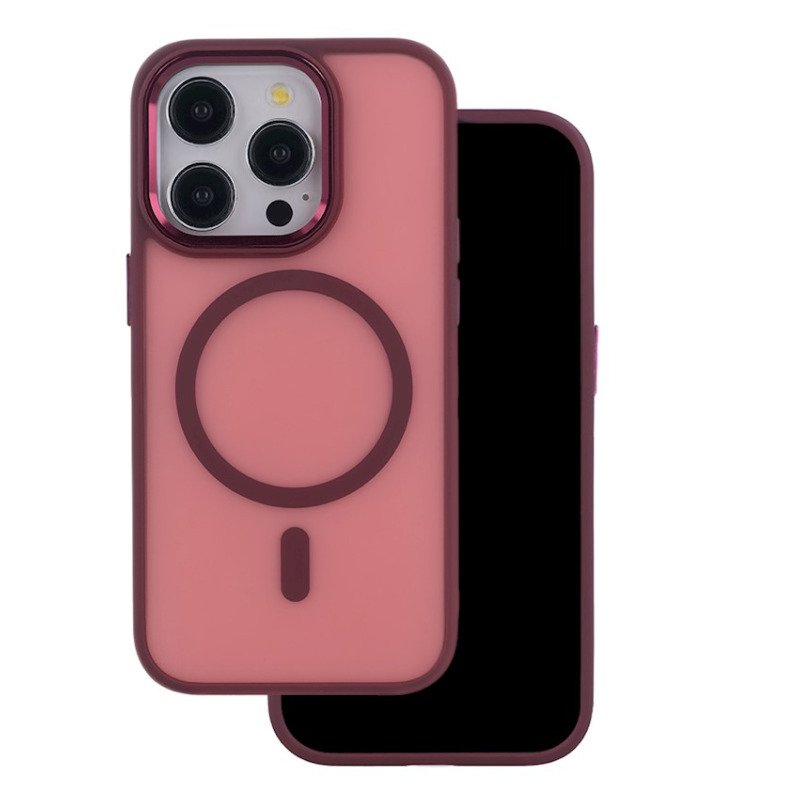 Coque MagSafe Frozen à dos mat et anneau visible – iPhone 17 Pro / 18 Pro – iPhone 17 Pro / 18 Pro – Rouge
