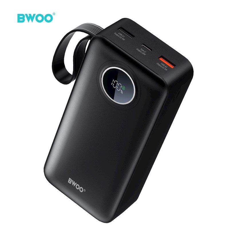 Batterie externe - 30 000 mAh Quick Charge 22,5W - Noir