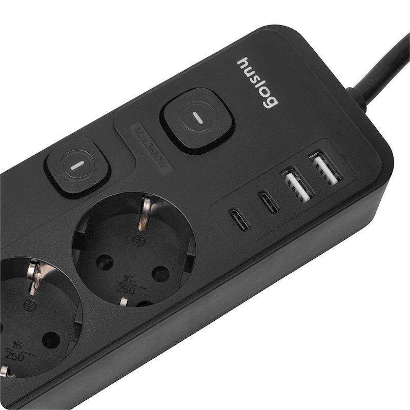 Multiprise - HUS1053 - Noir