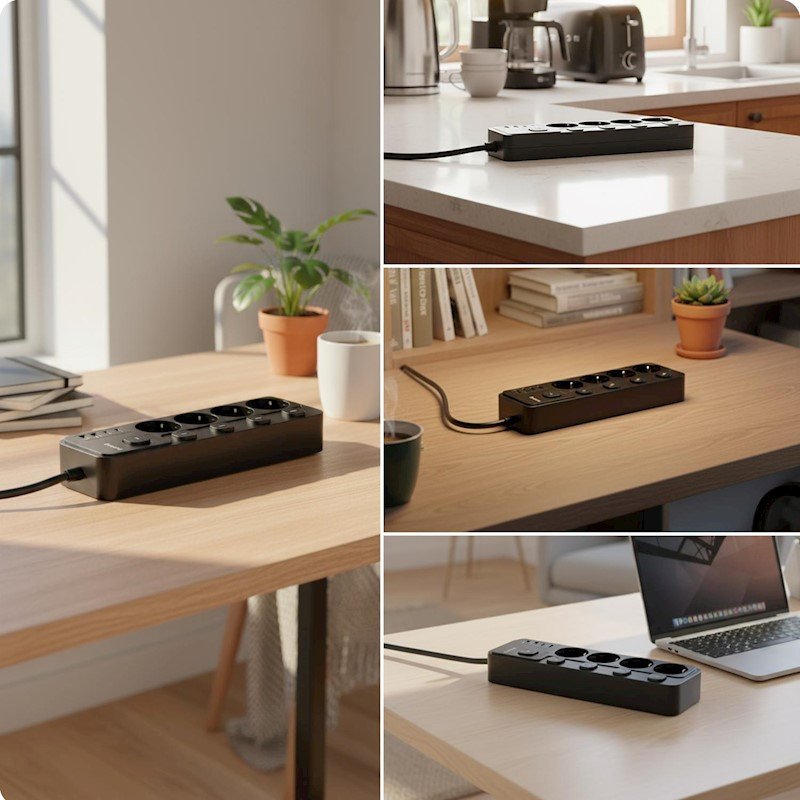 Multiprise - HUS1053 - Noir