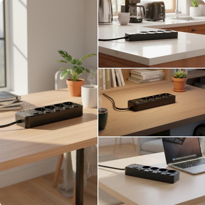 Multiprise - HUS1053 - Noir