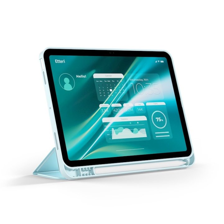Étui - Folio pour iPad Air 4 2020 / 5 2022 / 6 2024 / 7 2025 - Bleu clair