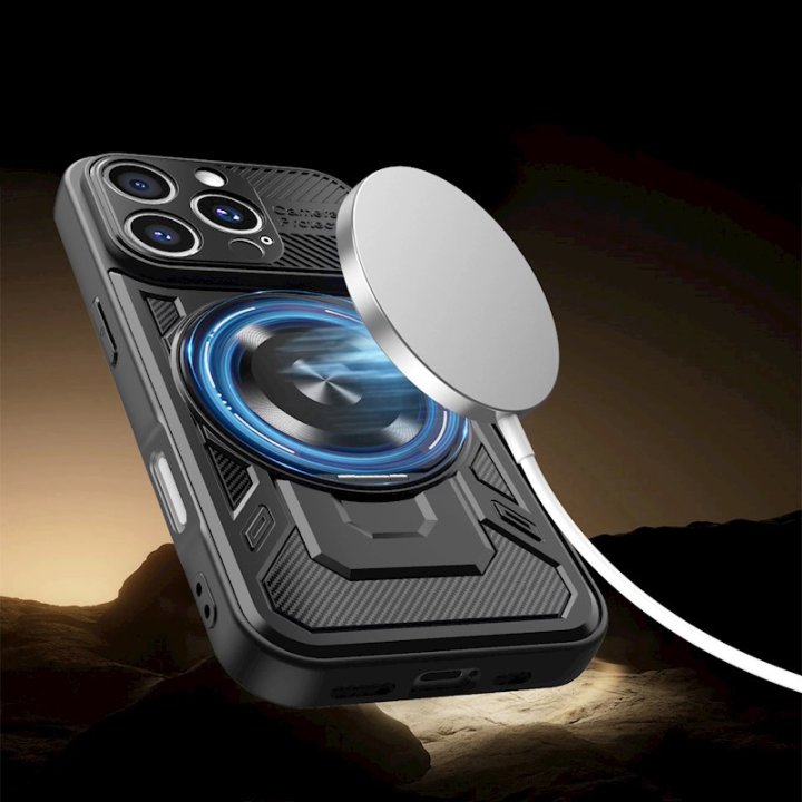 Coque - Defender Armor Mag pour iPhone 17 - Noir
