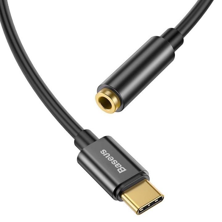 Adaptateur - Audio L54 - Type C vers Jack 3,5 mm - Noir