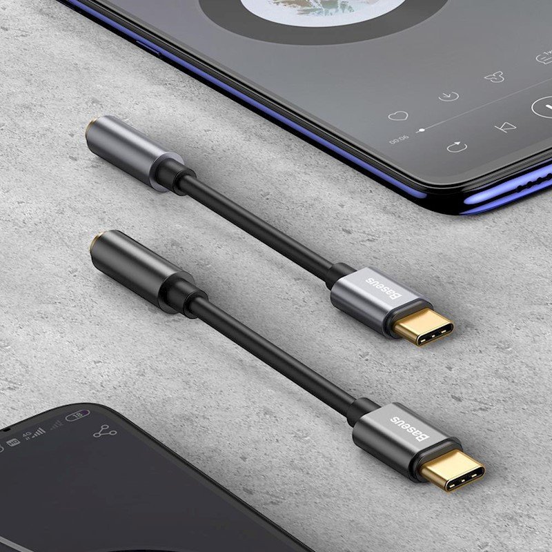 Adaptateur - Audio L54 - Type C vers Jack 3,5 mm - Noir