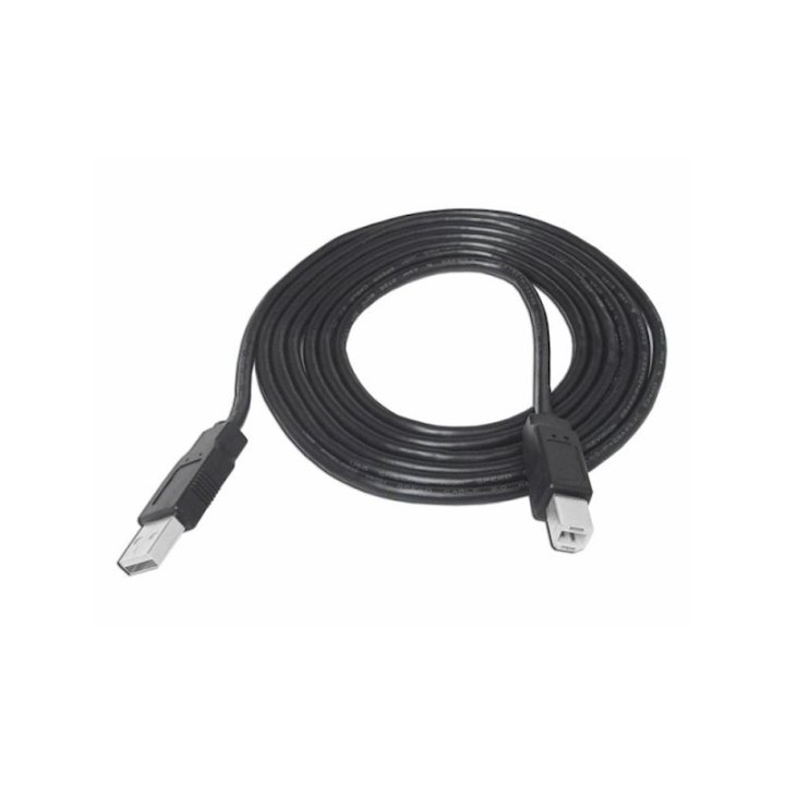 Câble pour imprimante - USB A mâle vers USB B mâle - 1,5 m - Noir - TFO Supplies Line 7175