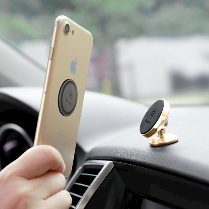 Plaquettes magnétiques pour support smartphone - Magnet Iron Suit - Argent et Noir
