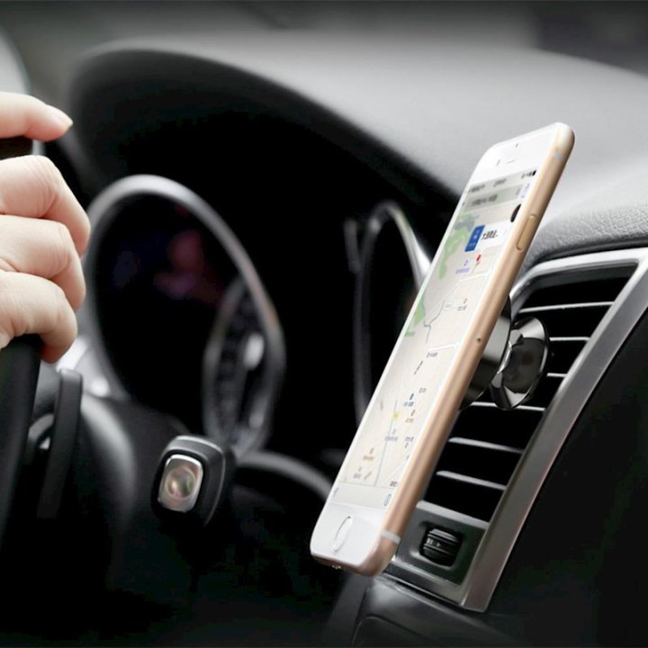 Plaquettes magnétiques pour support smartphone - Magnet Iron Suit - Argent et Noir
