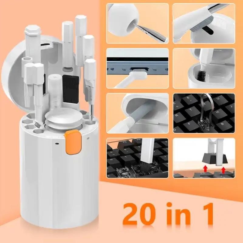 Kit de nettoyage multifonction 20-en-1 - Noir