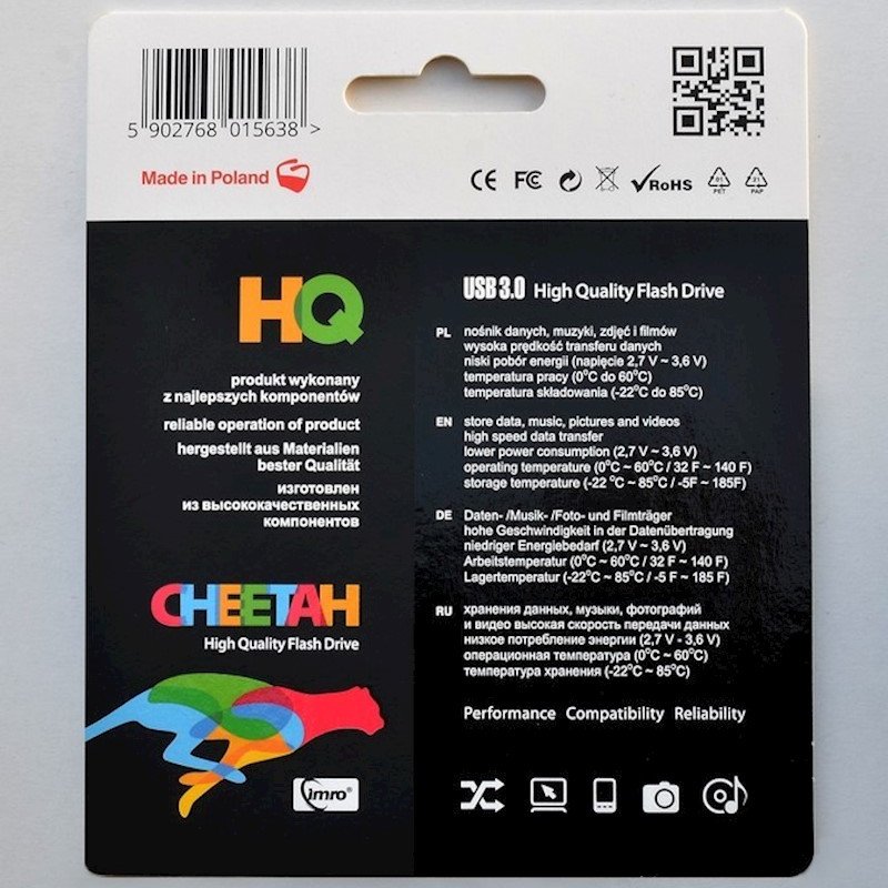 Clé USB - Imro Cheetah 64 Go - Bleu