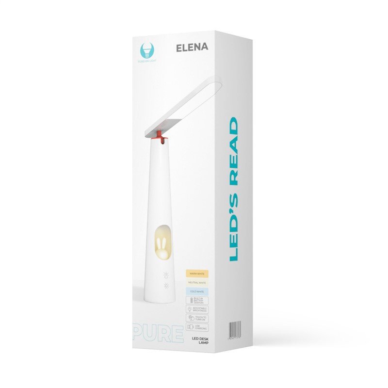 Lampe de bureau - Foldable avec Bunny - FLB-150 Elena - Blanc