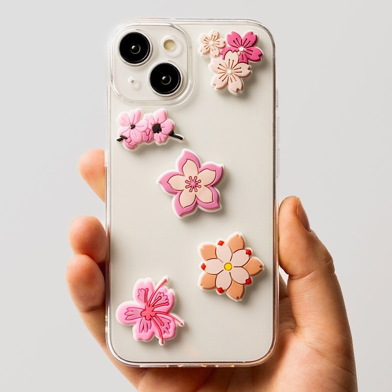 Autocollants 3D - Set 5 pièces Pink Blossom - Multicolore