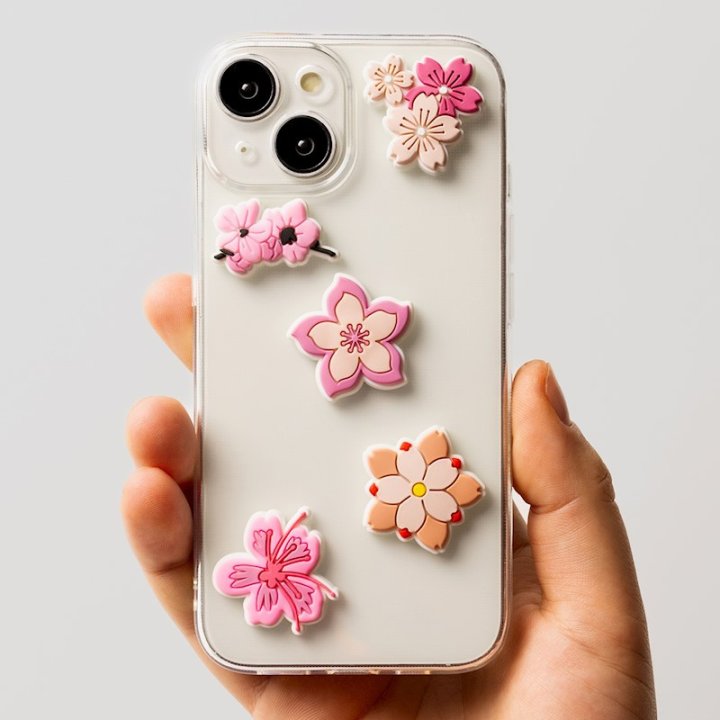Autocollants 3D - Set 5 pièces Pink Blossom - Multicolore