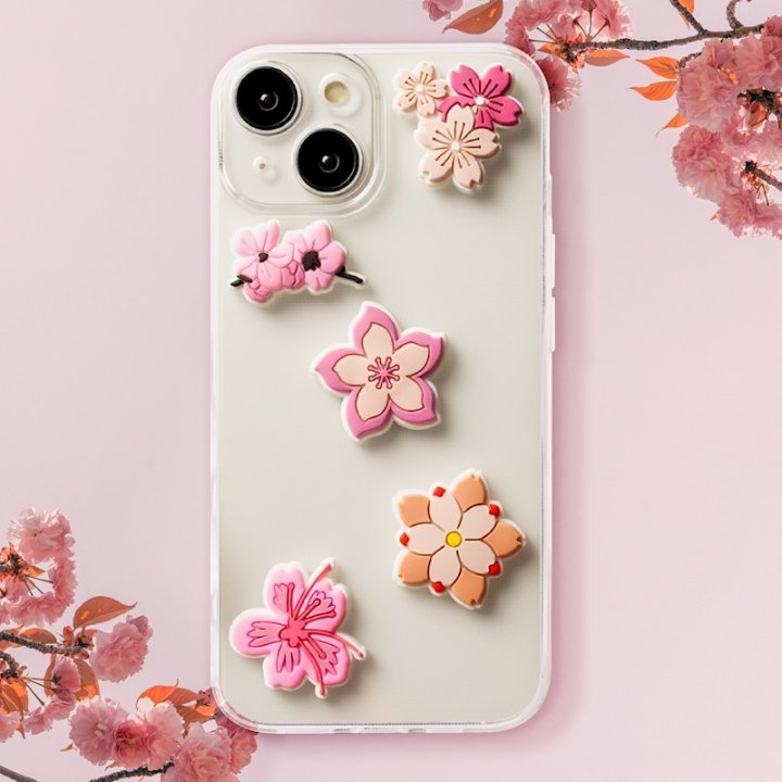 Autocollants 3D - Set 5 pièces Pink Blossom - Multicolore