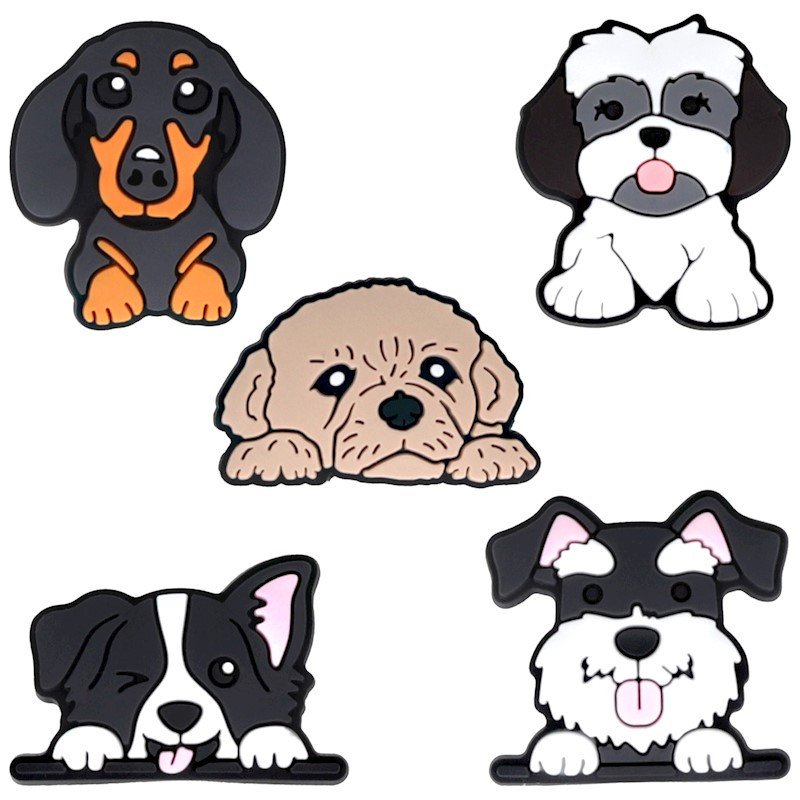 Autocollants 3D - Ensemble Chien 5 pièces - Multicolore