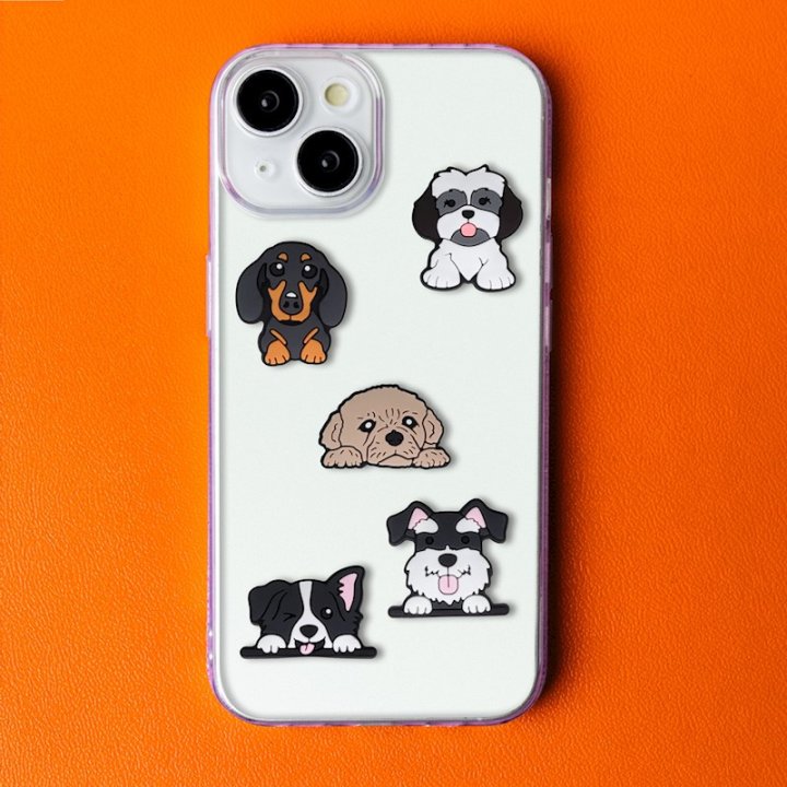 Autocollants 3D - Ensemble Chien 5 pièces - Multicolore