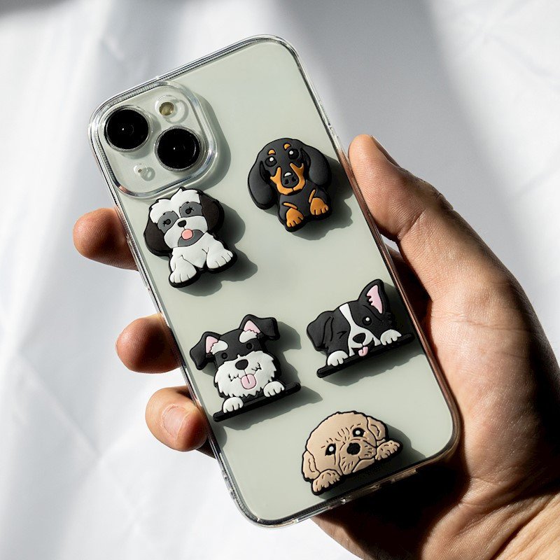 Autocollants 3D - Ensemble Chien 5 pièces - Multicolore