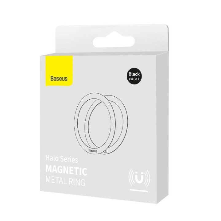 Accessoire pour Smartphone - Set Halo Magnetic Ring - Noir