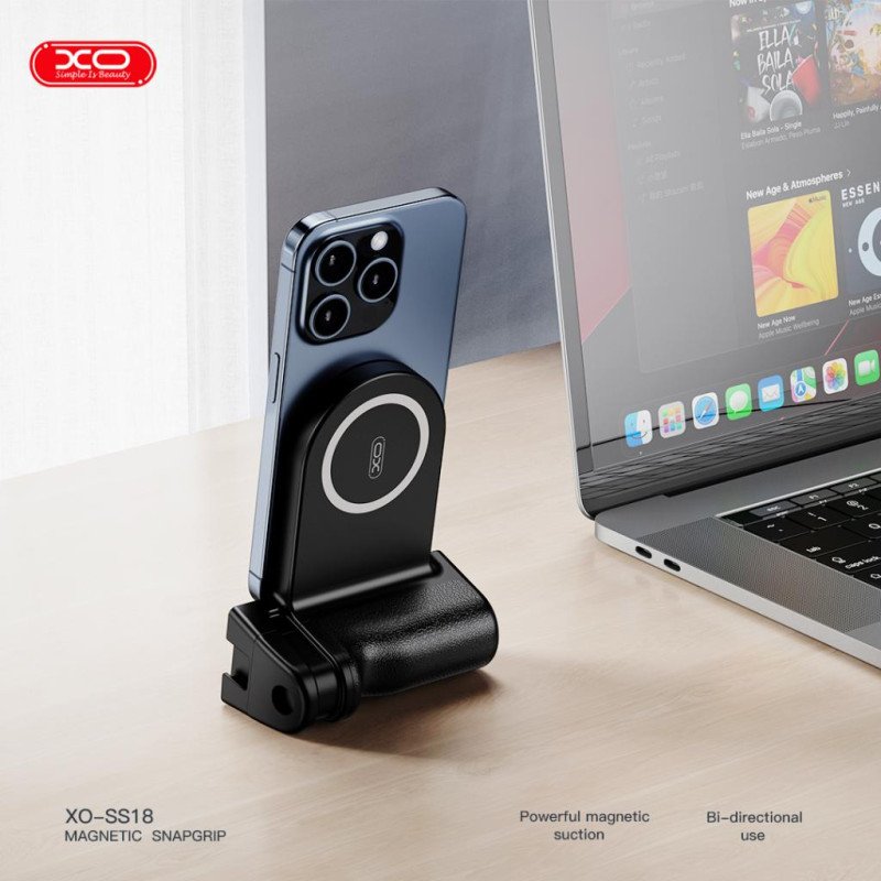 Perche Selfie - Grip Magnétique MagSafe - SS18 - Noir