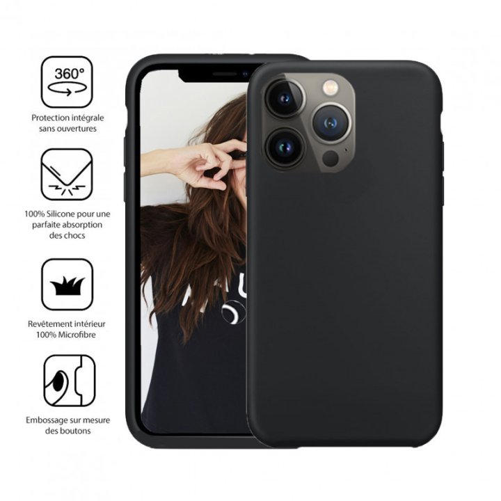 Coque Silicone - Jaym Classic - Compatible MagSafe - iPhone 15 Plus - Noir