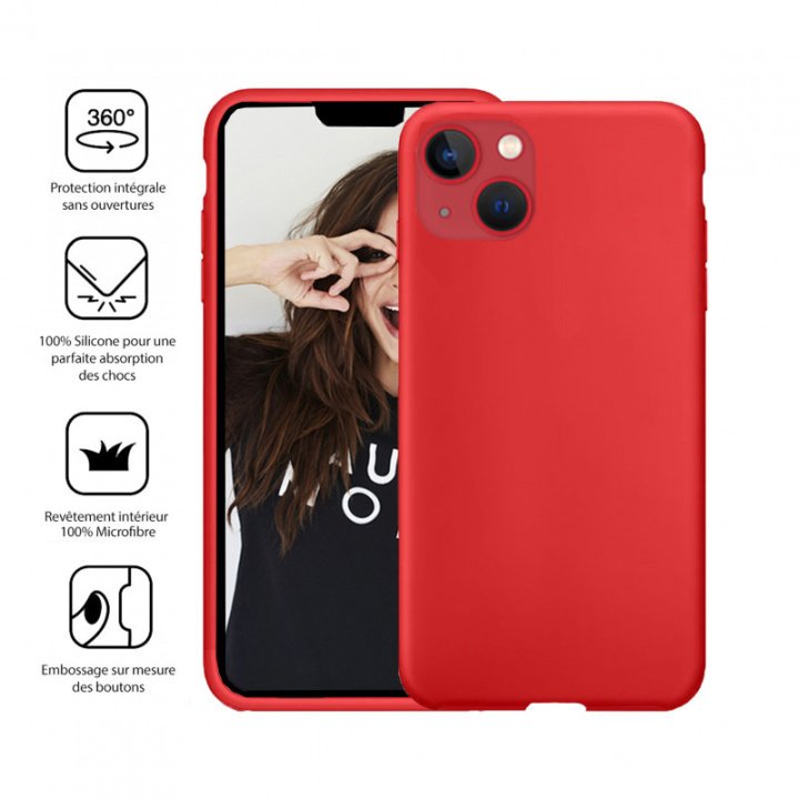 Coque Silicone - Jaym Classic - iPhone 15 Plus - Rouge