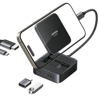 Adaptateur 4 en 1 - Hub USB-C Ugreen CM801 Gris
