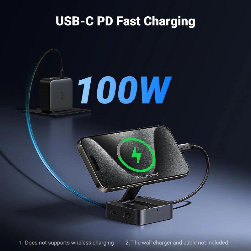 Adaptateur 4 en 1 - Hub USB-C Ugreen CM801 Gris