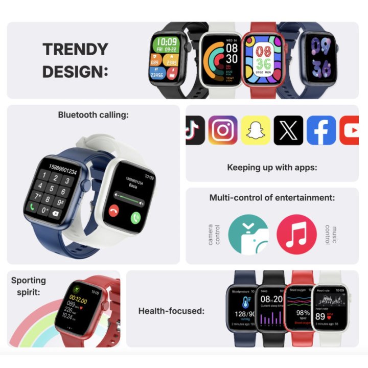 À VÉRIFIER - Montre connectée - iGo Watch 3 - Rouge