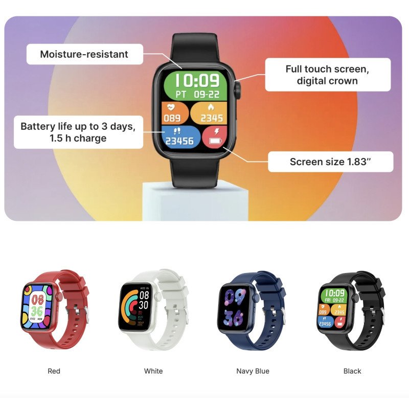 À VÉRIFIER - Montre connectée - iGo Watch 3 - Rouge