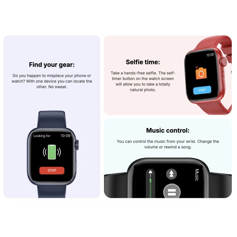À VÉRIFIER - Montre connectée - iGo Watch 3 - Rouge