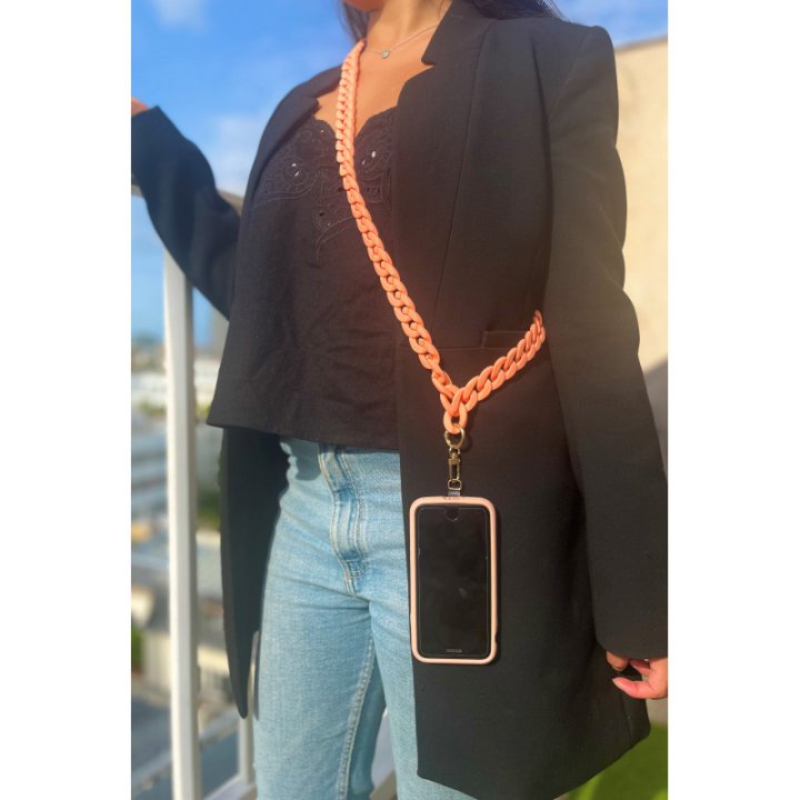 Tour de cou fashion - Corail mat - Jaym 6828
