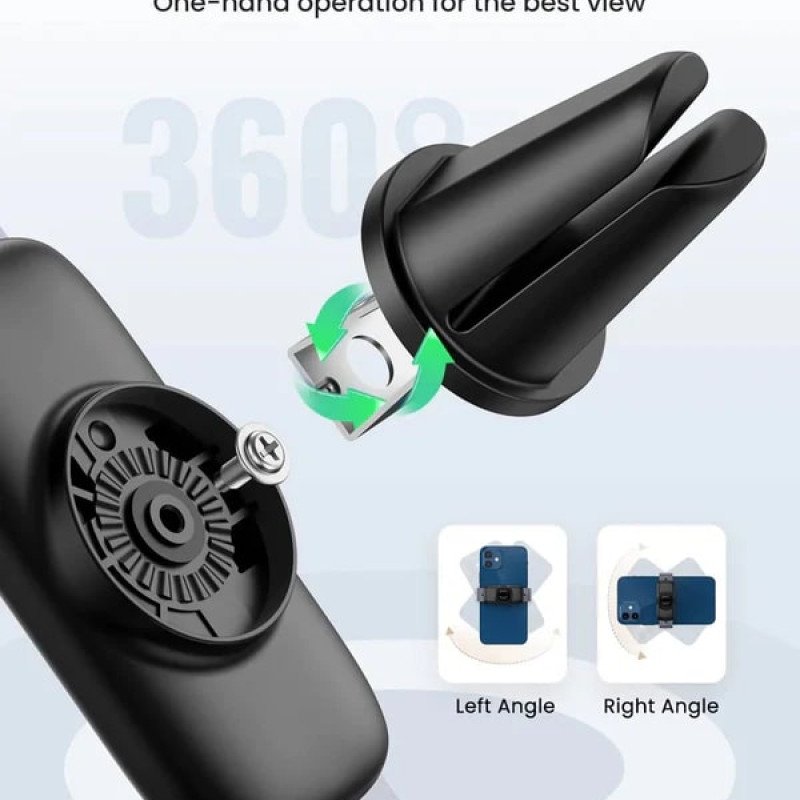 Support voiture clip aération - LP120 Noir - 10422B
