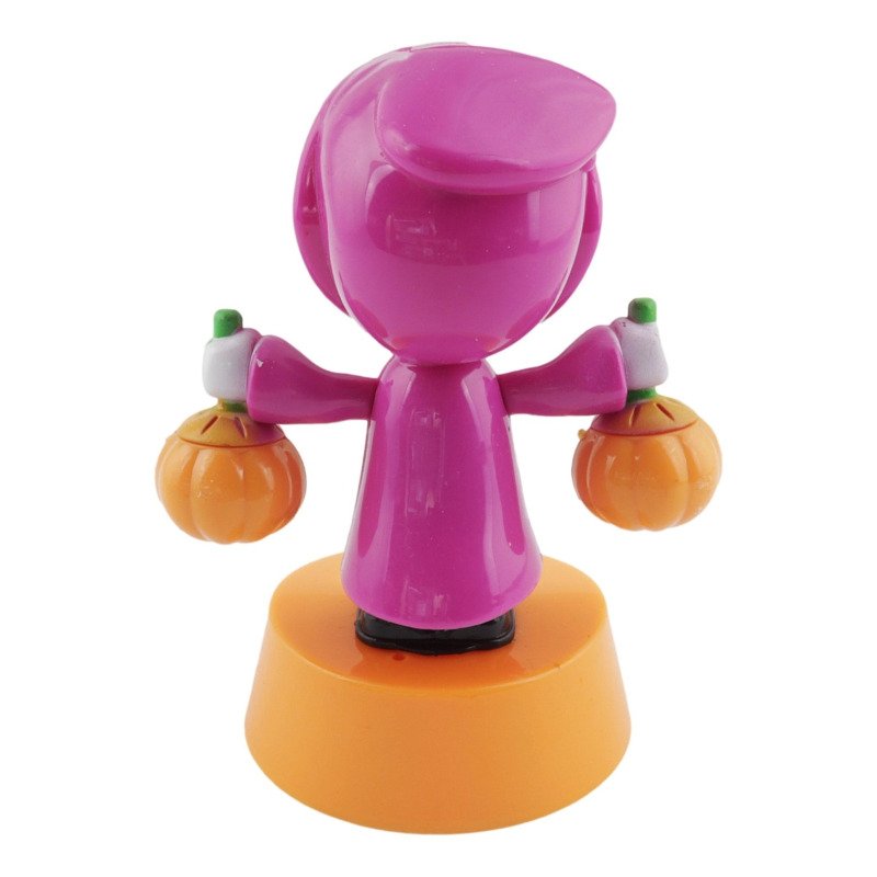 Figurine Solaire - Squelette et citrouille - Halloween