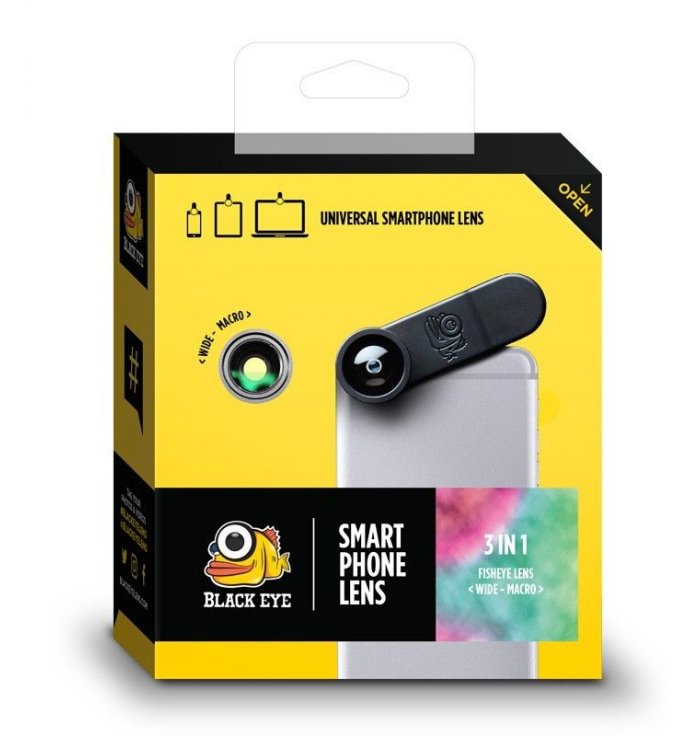 Pack 3 en 1 d'objectifs pour Smartphone Black Eye Lens  - 6