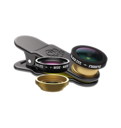 Pack 3 en 1 d'objectifs pour Smartphone Black Eye Lens  - 1