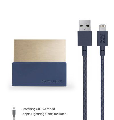 Native Union - Dock Apple Iphone - Bleu marine  - 3
