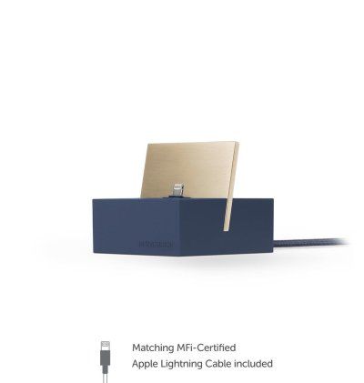 Native Union - Dock Apple Iphone - Bleu marine  - 2