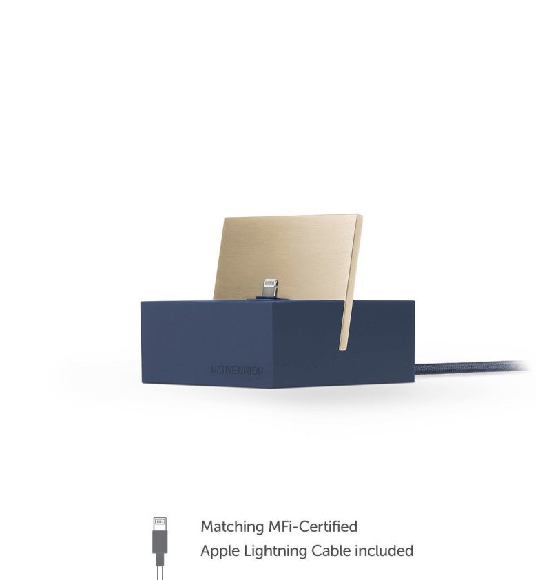 Native Union - Dock Apple Iphone - Bleu marine  - 2