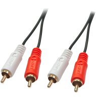 Lindy - Câble Audio Premium - 2x RCA mâle vers 2x RCA mâle - 2M  - 1