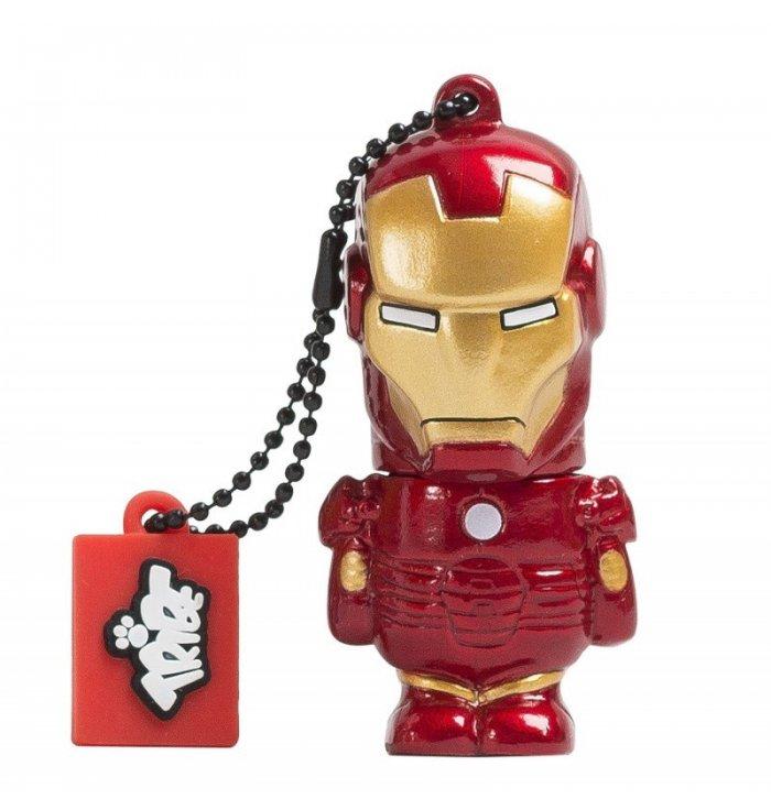 Tribe - Clé USB - Iron Man - 16Go - Clé USB Marvel de 16Go, IronMan.