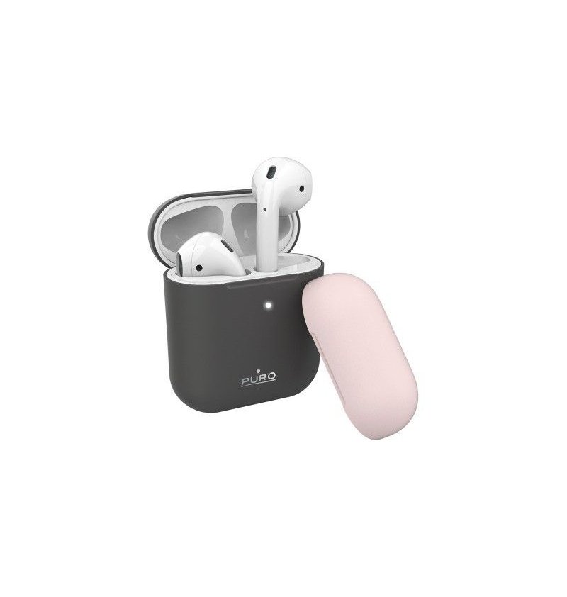 Puro - Etui pour Airpods - L'étui en silicone pour AirPods est idéal pour préserver de manière impeccable vos écouteurs Bluetoot Puro - Etui pour Airpods - L'étui en silicone pour AirPods est idéal pour préserver de manière impeccable vos écouteurs Bluetoot