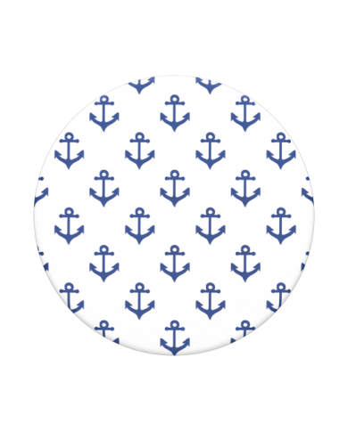 Cadeau tendance - Popsocket - Grip Blanc - Ancre de marin
