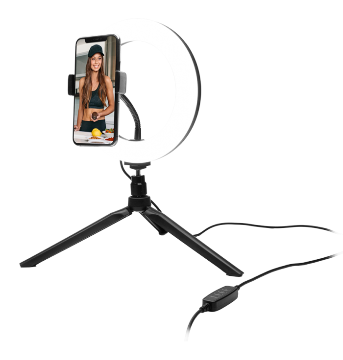 BigBen - Vlogging Kit Tripod avec lumière Led Light - L BigBen Connected - 3