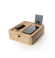Walter - Chargeur sans fil en Bambou - Big Dock  - 2