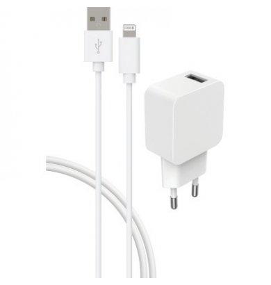 Bigben - Chargeur Secteur - USB A/Lightning 2,4A  - 1