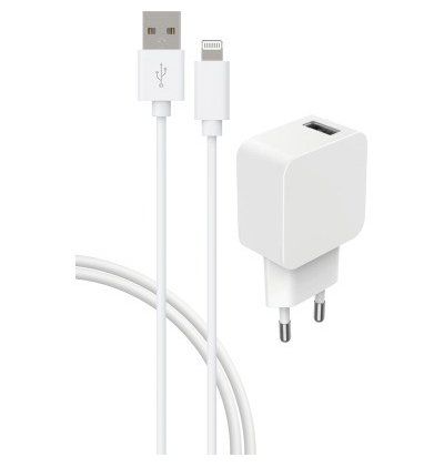 Cadeau tendance - Bigben - Chargeur Secteur - USB A/Lightning 2,4A