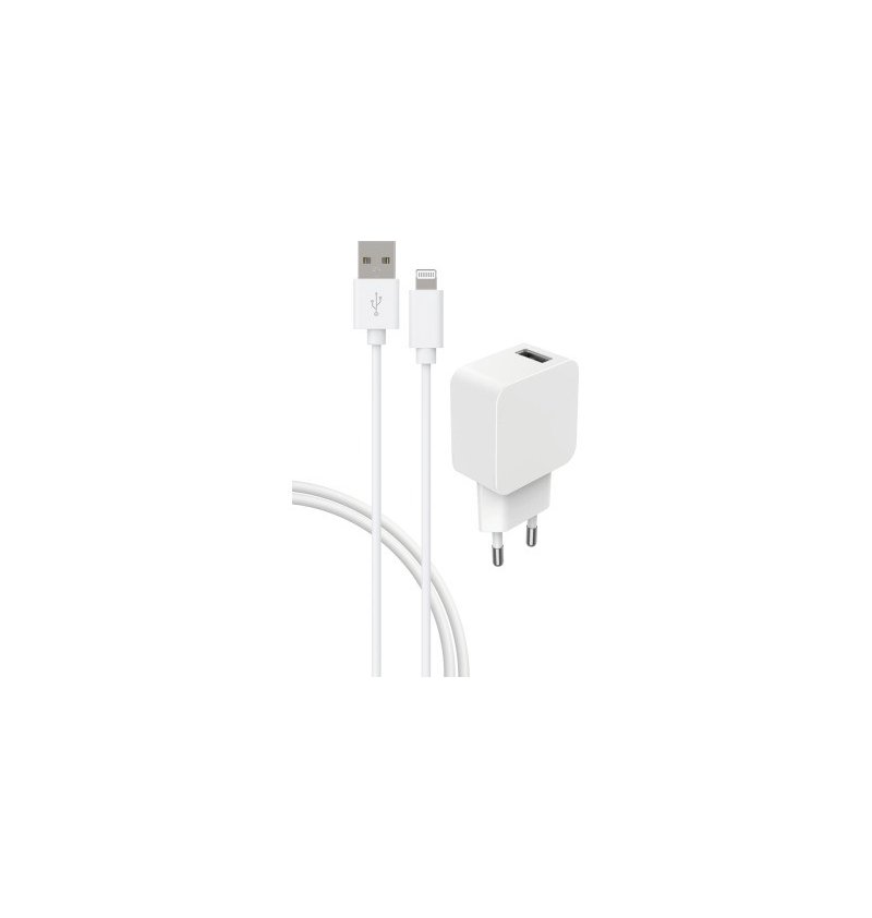 Bigben - Chargeur Secteur - USB A/Lightning 2,4A  - 1 Bigben - Chargeur Secteur - USB A/Lightning 2,4A  - 1