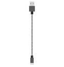 Cadeau tendance - Bigben - Câble USB/USB-C 3A - Tissé 2 Mètres - Noir