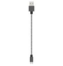 Cadeau tendance - Bigben - Câble USB/USB-C 3A - Tissé 2 Mètres - Noir